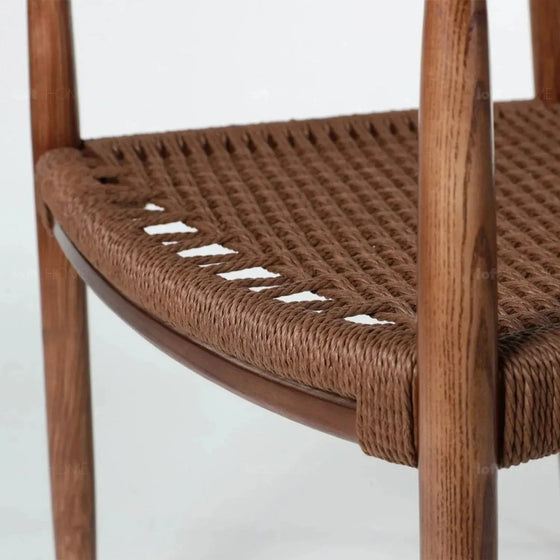 Japandi wood woven rope dining chair aikin situational feels.