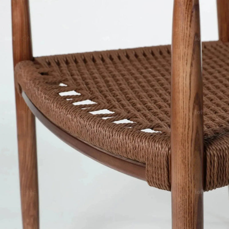 Japandi wood woven rope dining chair aikin situational feels.