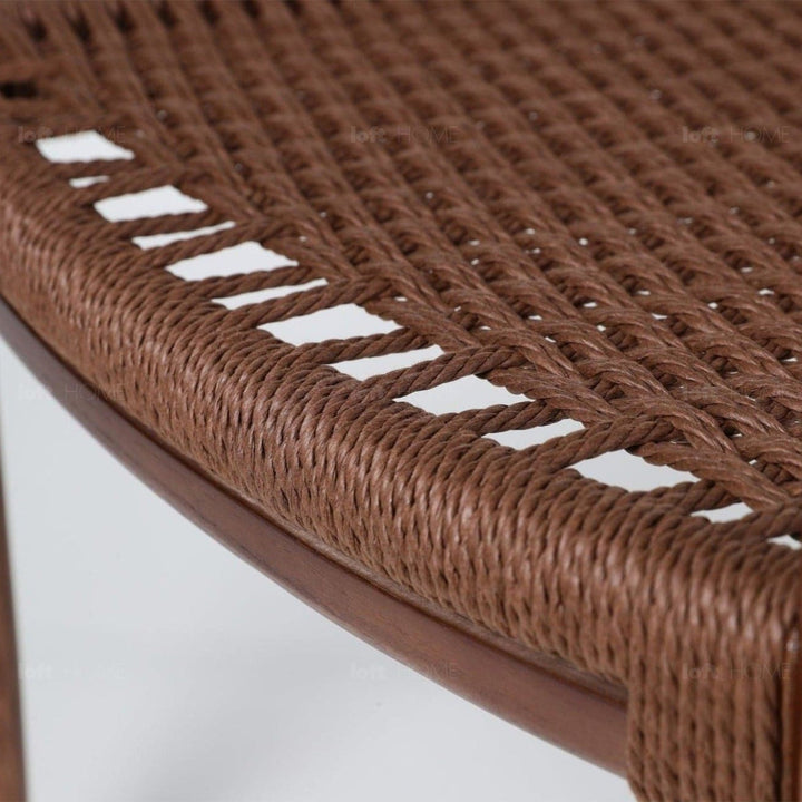 Japandi rope woven dining chair aikin detail 1.