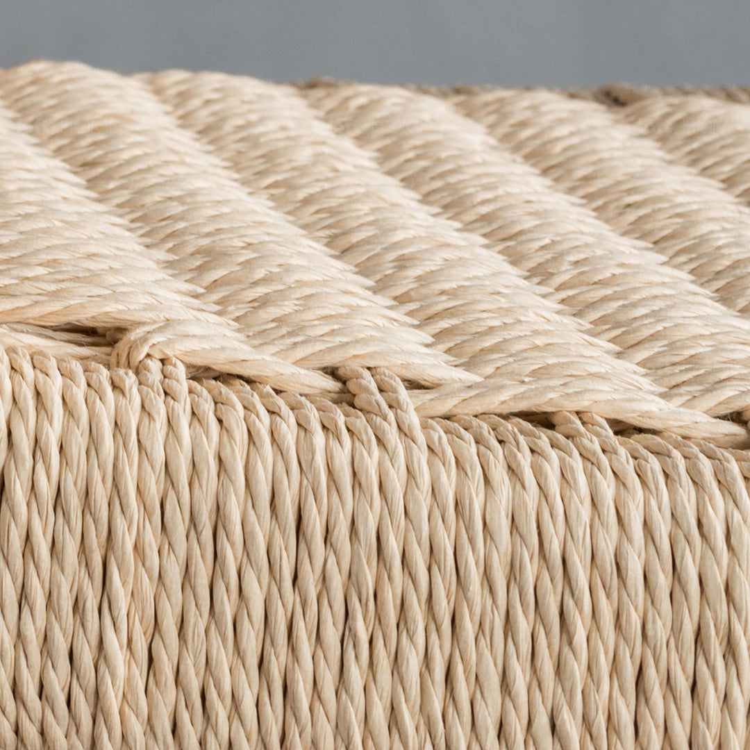 Japandi rope woven dining chair aikin detail 8.