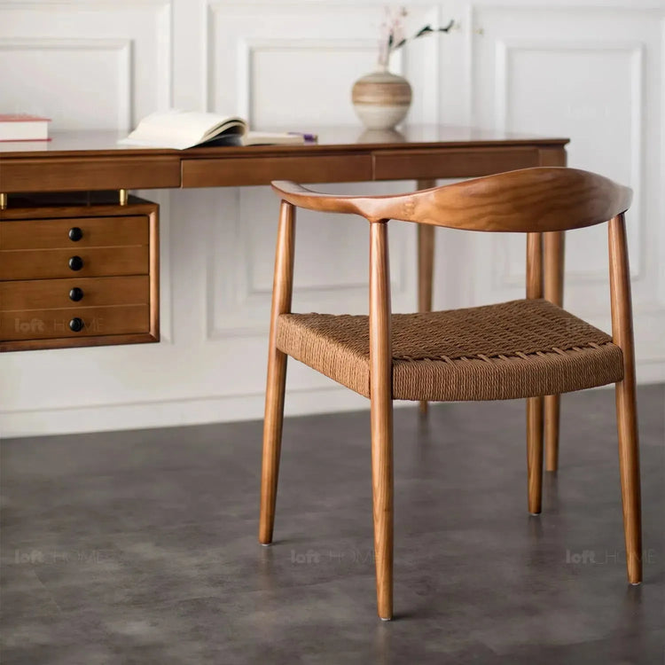 Japandi Wood Woven Rope Dining Chair KENNEDY Good to Know Preview-1