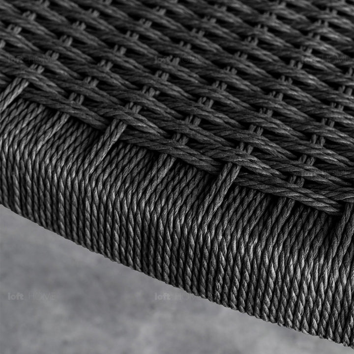 Japandi rope woven dining chair kennedy detail 12.