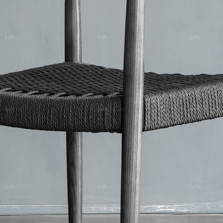 Japandi rope woven dining chair kennedy detail 15.
