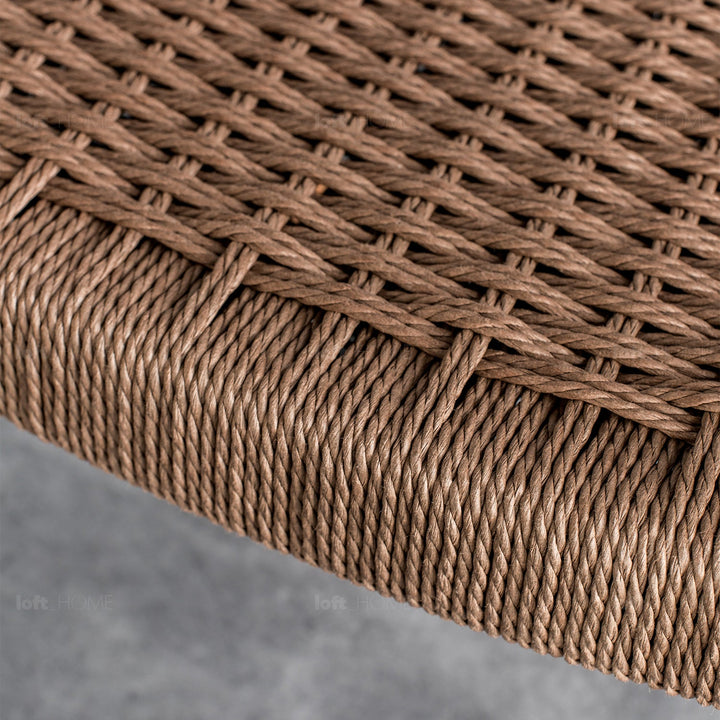 Japandi rope woven dining chair kennedy situational feels.