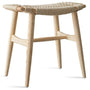 Japandi Wood Woven Rope Dining Stool WOVEN