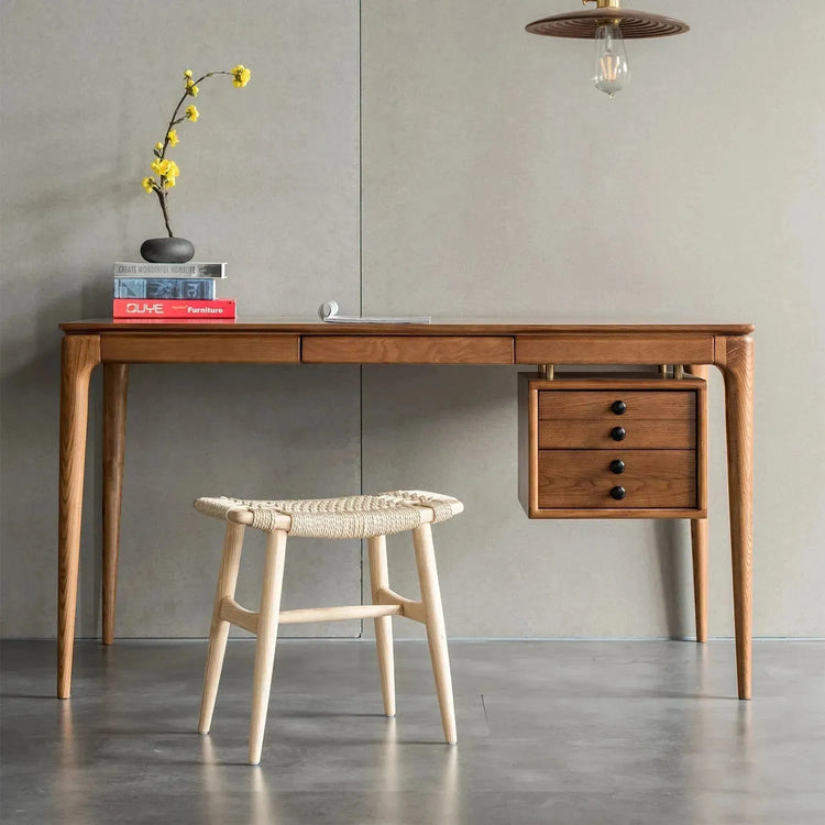 Japandi Wood Woven Rope Dining Stool WOVEN Good to Know Preview-1