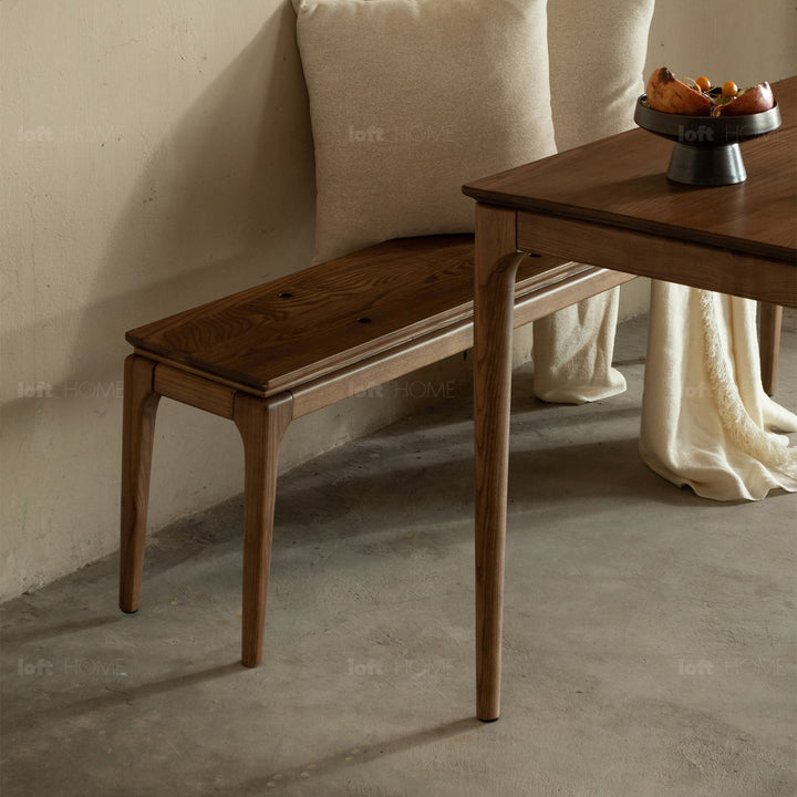 Japandi wood dining bench adeline situational feels.