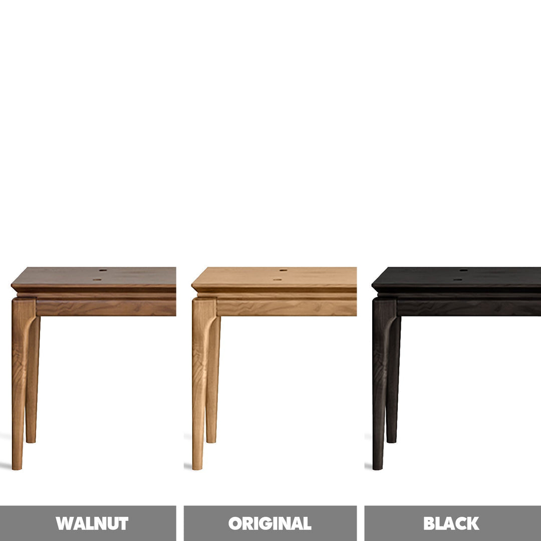 Japandi wood dining bench adeline color swatches.