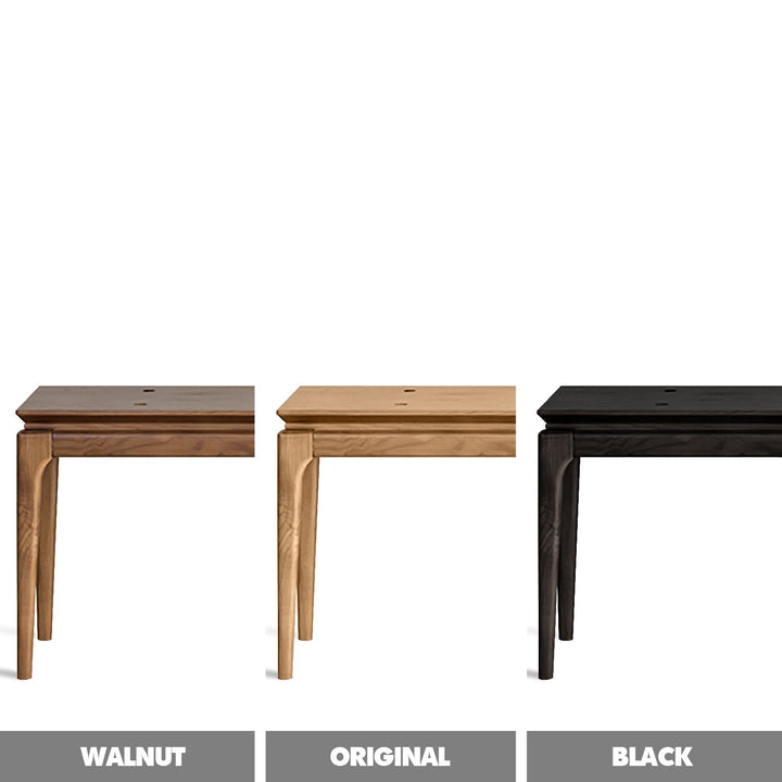 Japandi wood dining bench adeline color swatches.