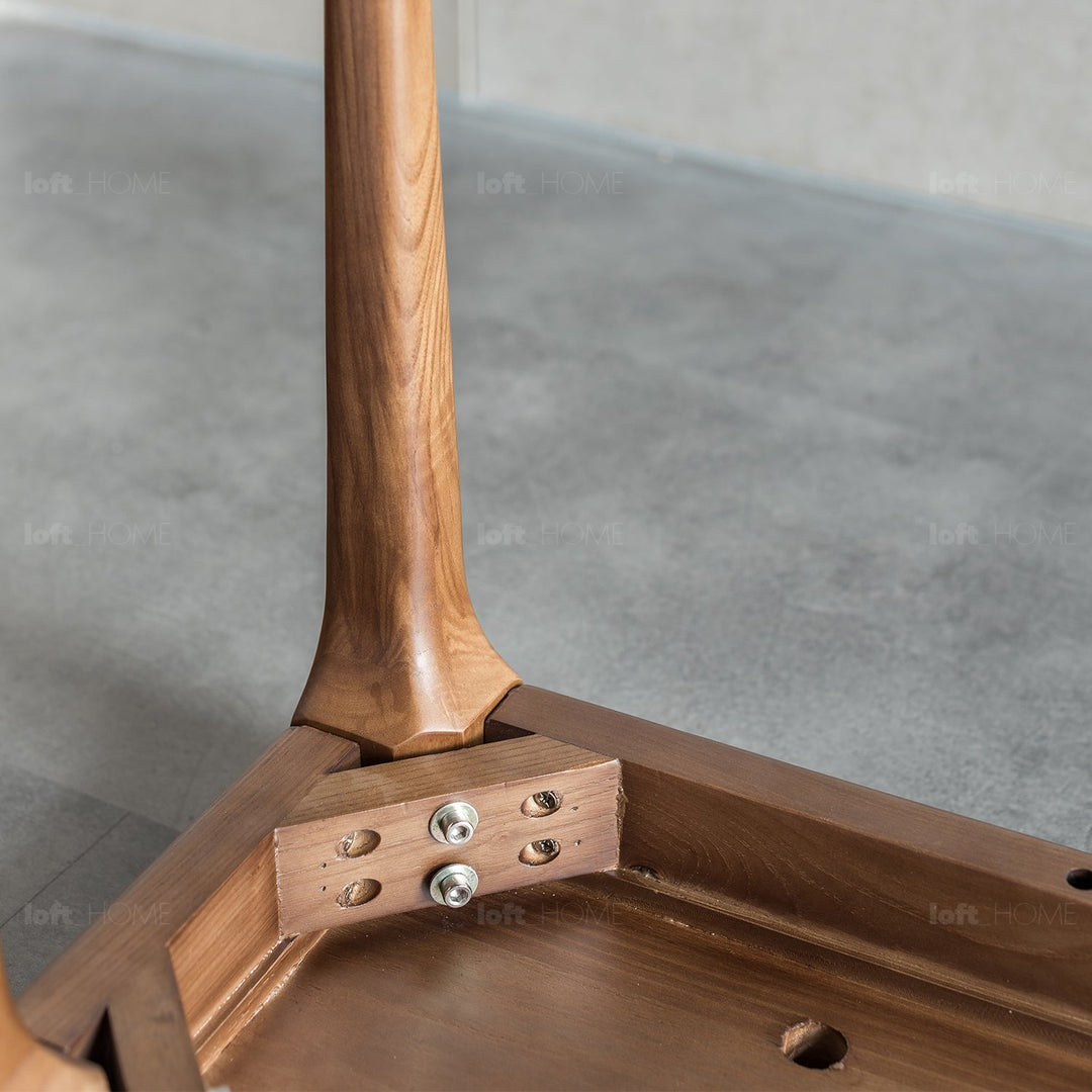 Japandi wood dining bench adeline conceptual design.
