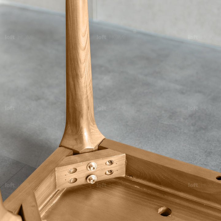 Japandi wood dining bench adeline detail 5.