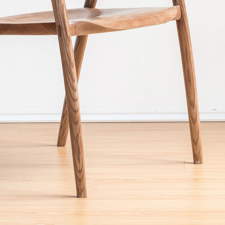 Japandi wood dining chair batoo detail 2.