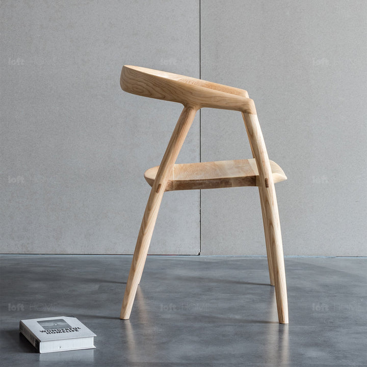 Japandi wood dining chair batoo detail 5.