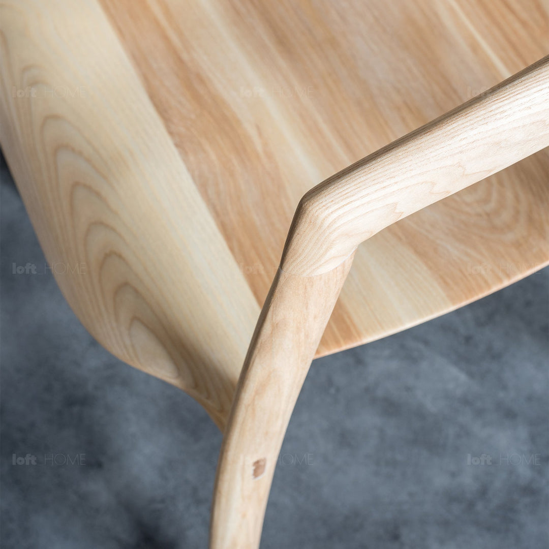 Japandi wood dining chair batoo detail 11.