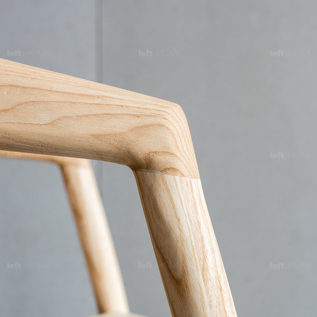 Japandi wood dining chair batoo detail 8.