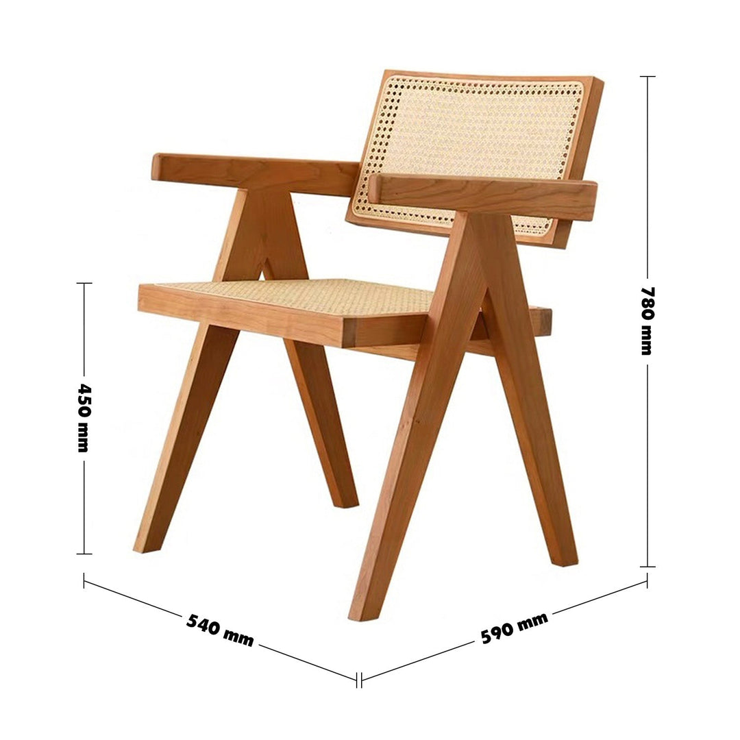 Japandi wood dining chair cherry pierre size charts.