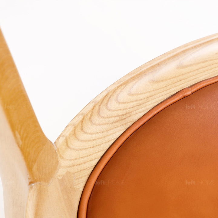 Japandi wood dining chair hero detail 9.