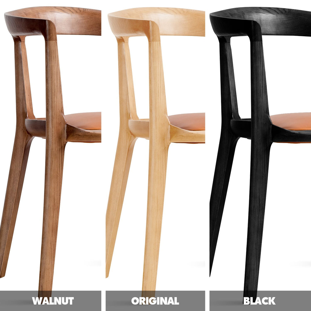 Japandi wood dining chair hero color swatches.