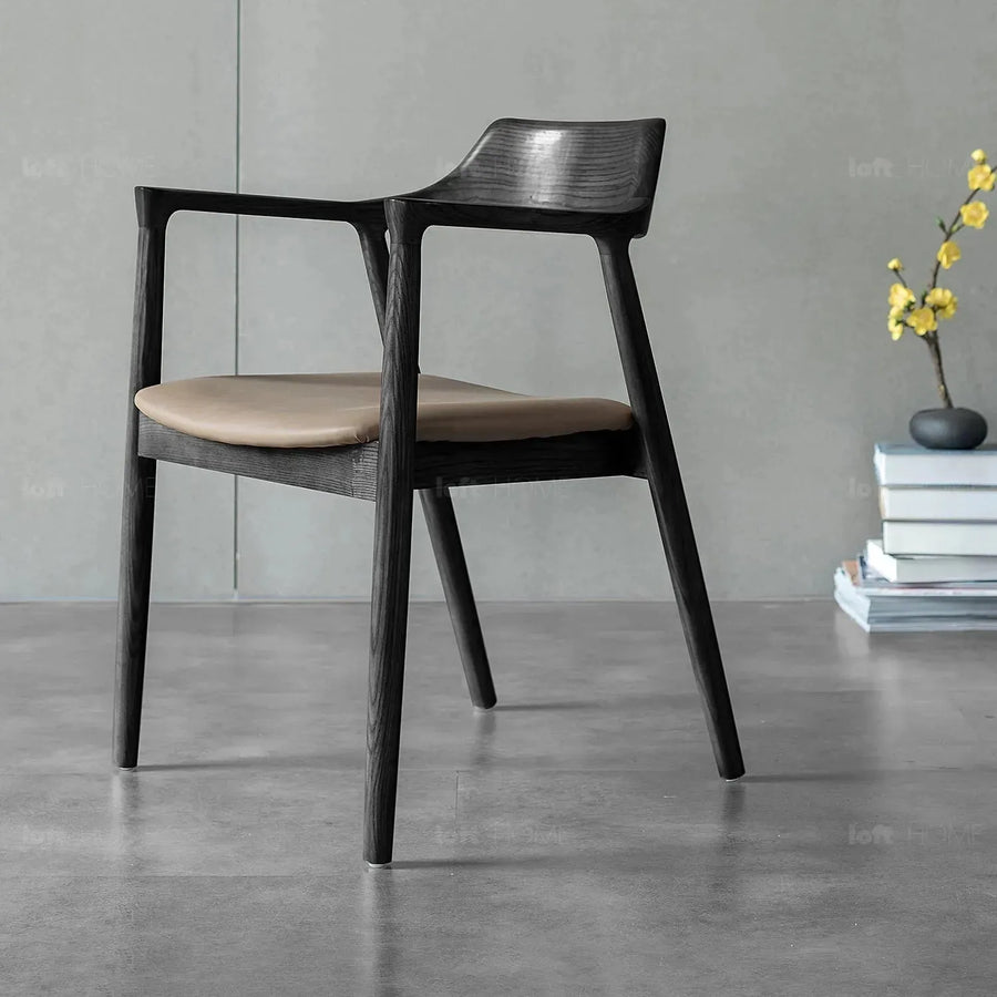 Japandi wood dining chair hiroshima detail 9.