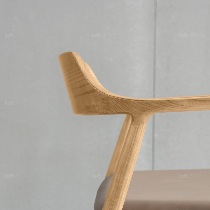 Japandi wood dining chair hiroshima detail 6.