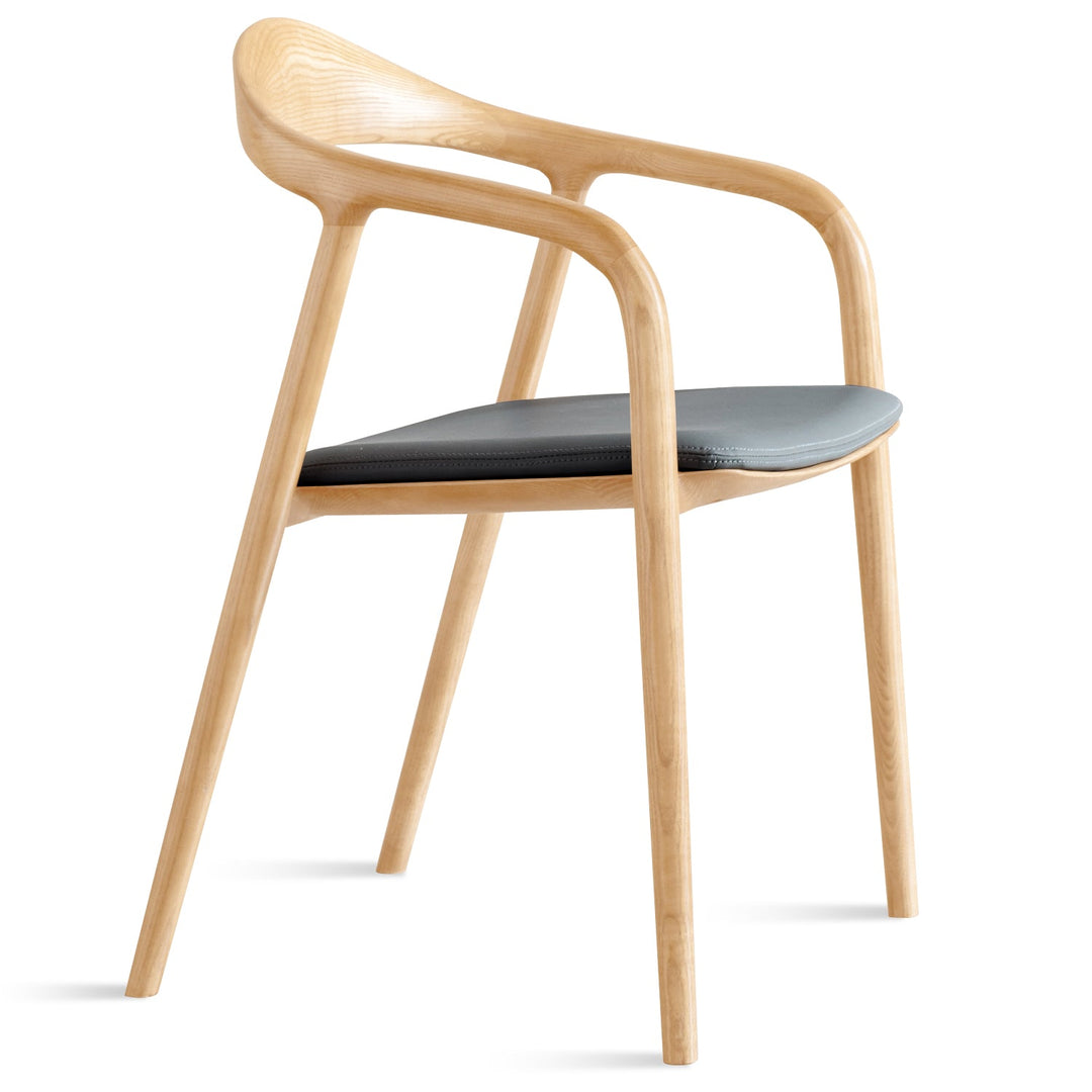 Japandi wood dining chair neum detail 3.