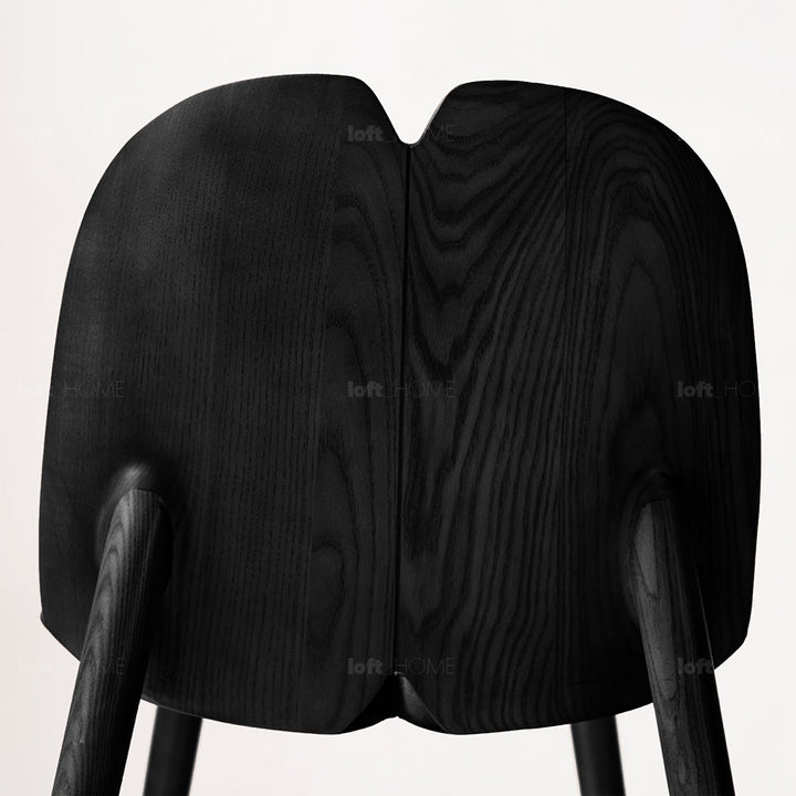 Japandi wood dining chair pulp detail 10.