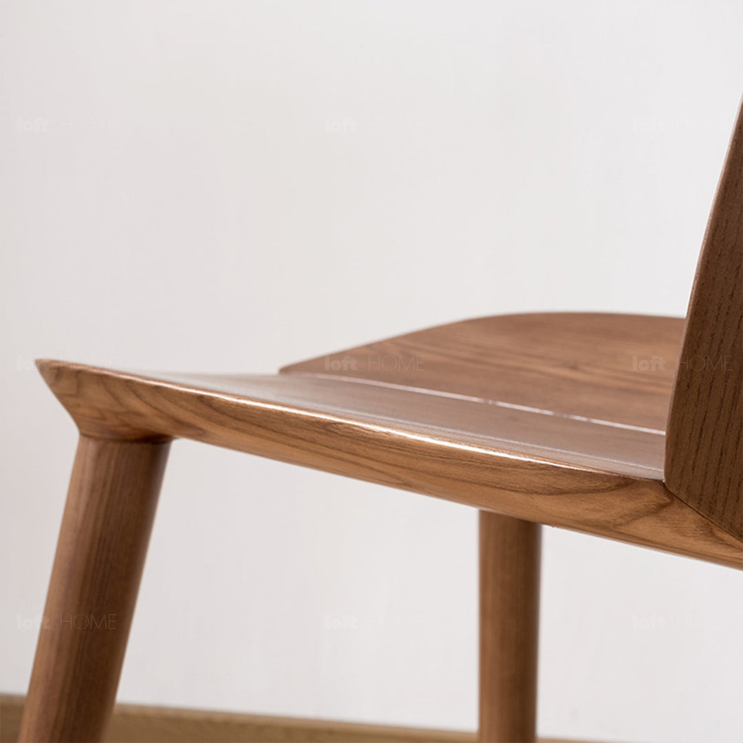 Japandi wood dining chair pulp environmental situation.