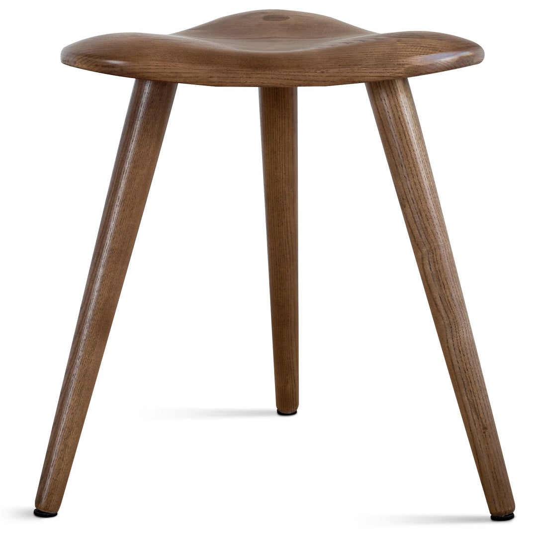 Japandi wood dining stool ride detail 3.