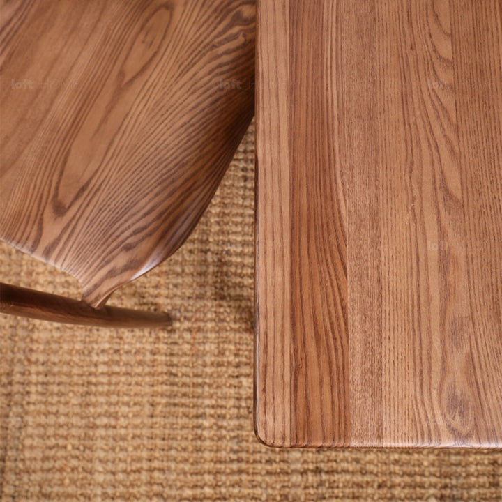 Japandi wood dining table adeline conceptual design.