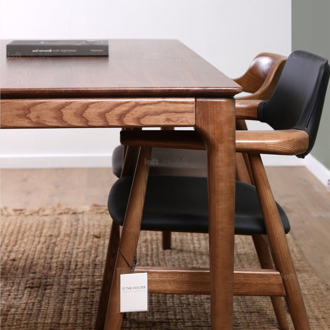 Japandi wood dining table adeline detail 1.