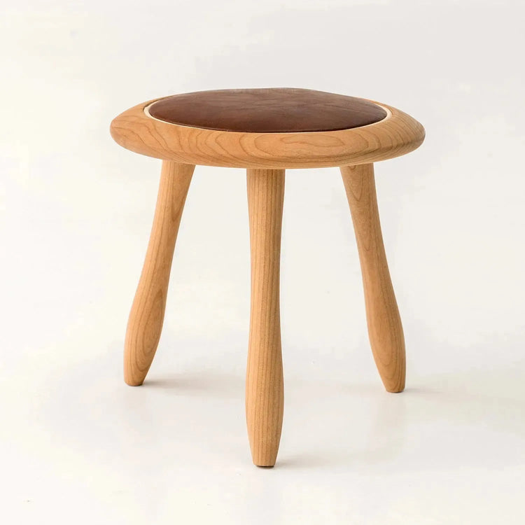 Japandi Wood Round Stool 2pcs Set PETITE Good to Know Preview-1