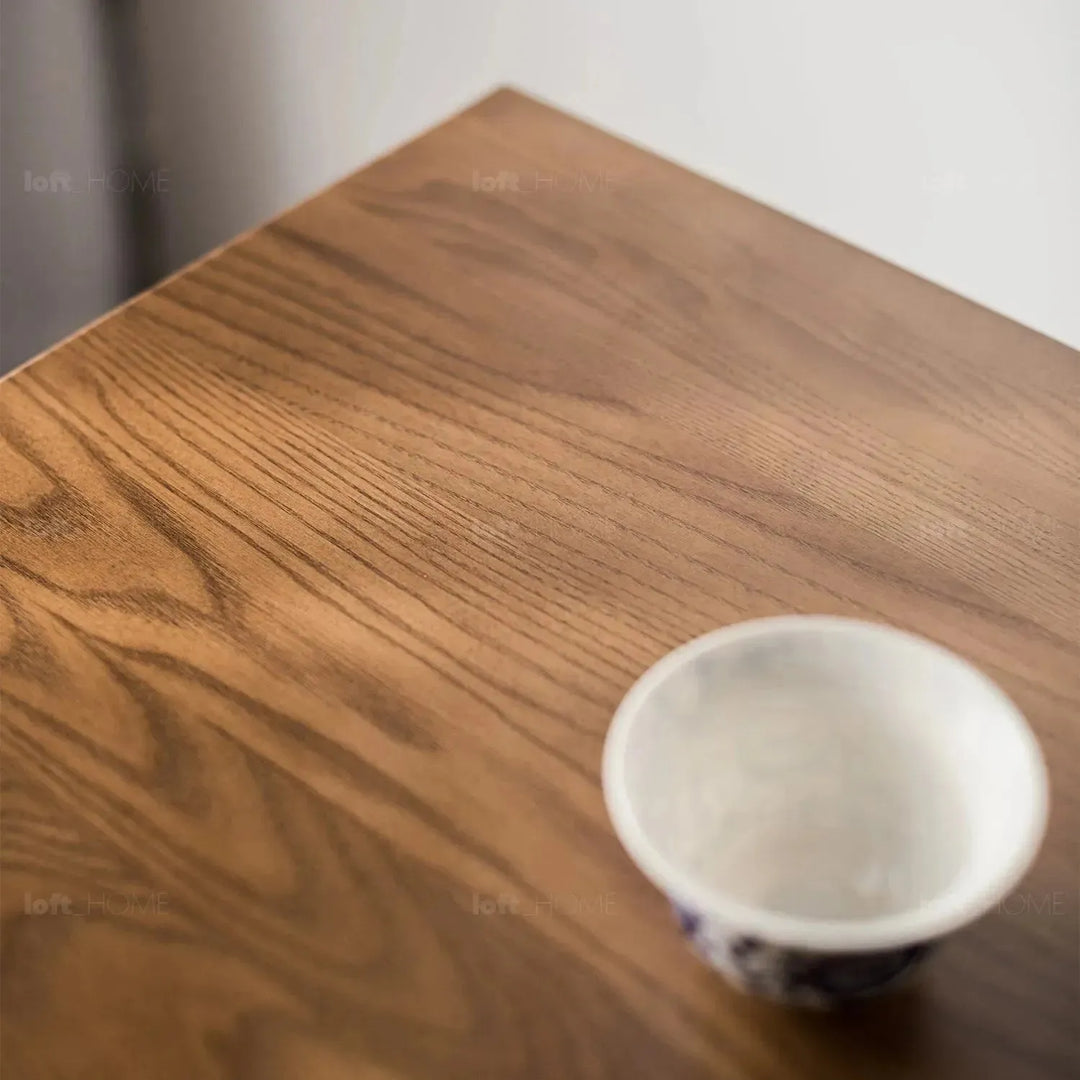 Japandi wood storage cabinet peak environmental situation.