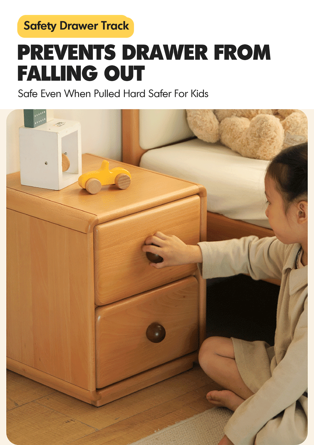 Scandinavian Wood Kids Side Table YUNAE Good to Know - 2