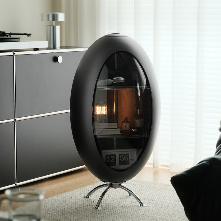 Minimalist abs side cabinet egg material variants.