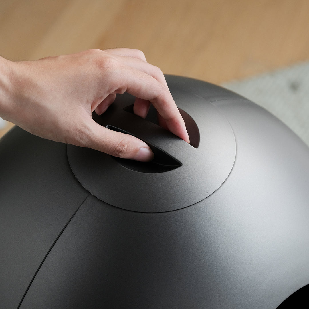 Minimalist abs side cabinet egg in details.