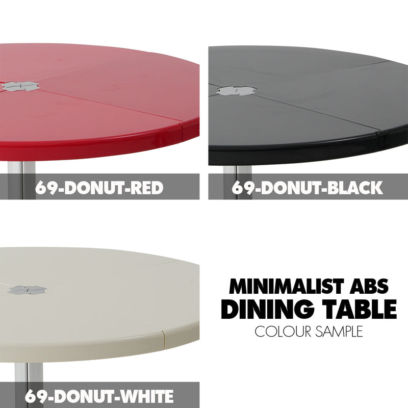 Bauhaus ABS Steel Round Dining Table DONUT Color Swatches