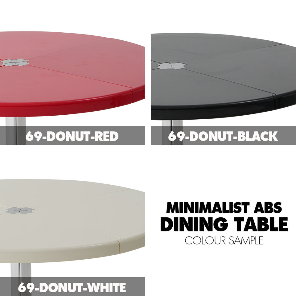 Bauhaus ABS Steel Round Dining Table DONUT Color Swatches