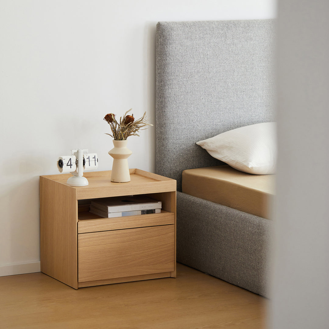 Minimalist ash wood veneer side table charl size charts.