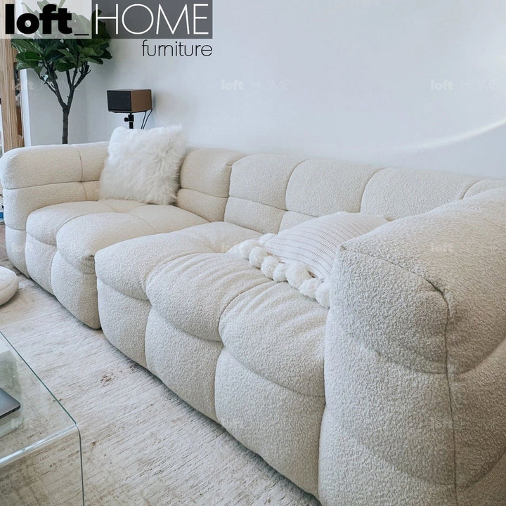 Minimalist Boucle Fabric 3 Seater Sofa BOBA