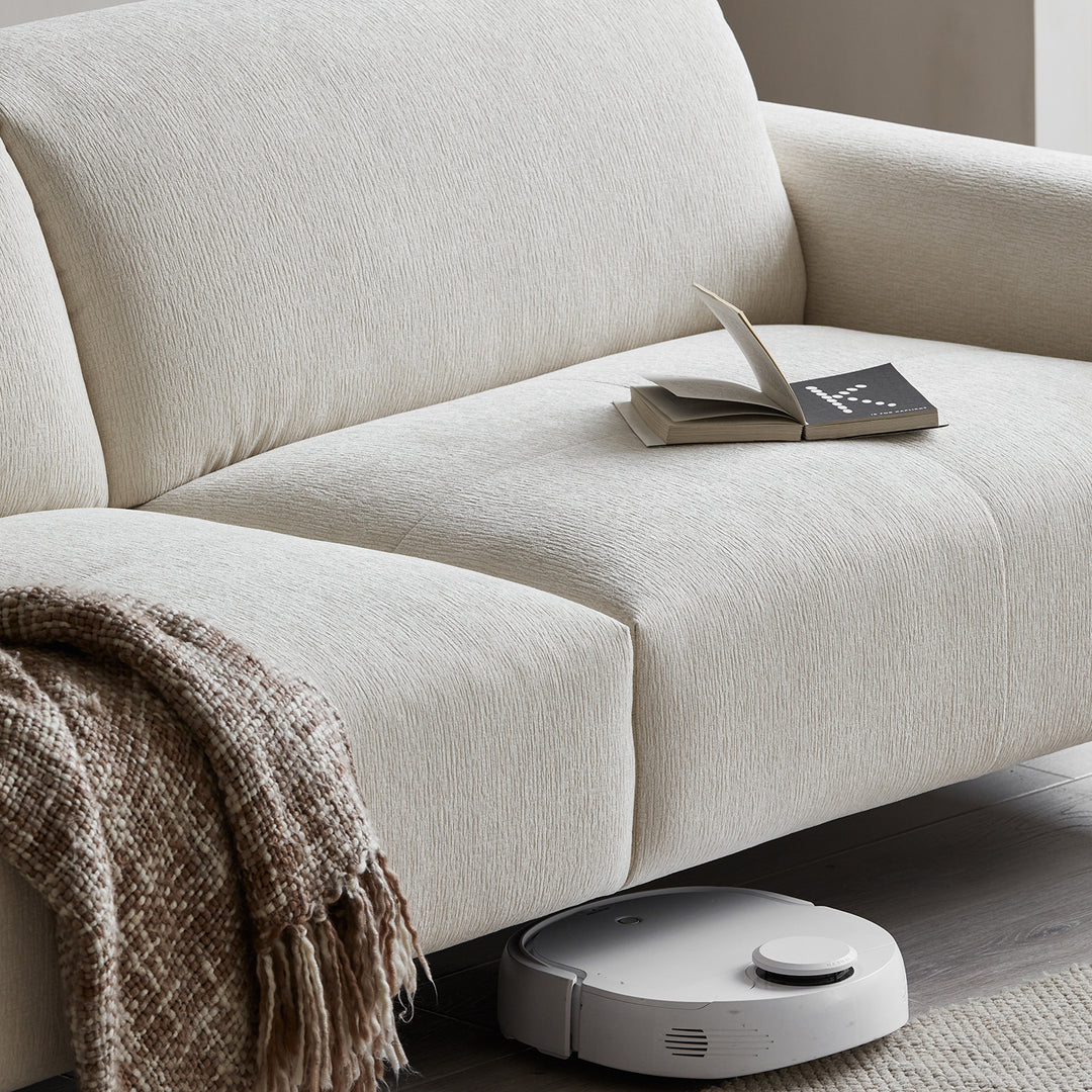 Minimalist chenille velvet fabric 2 seater sofa drift environmental situation.