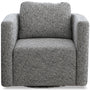 Minimalist Fabric 1 Seater Revolving Sofa VARIEGATED