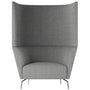 Minimalist Fabric 1 Seater Sofa High Back KAS