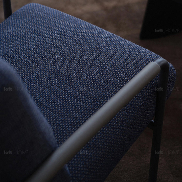 Minimalist fabric 1 seater sofa vemb detail 1.
