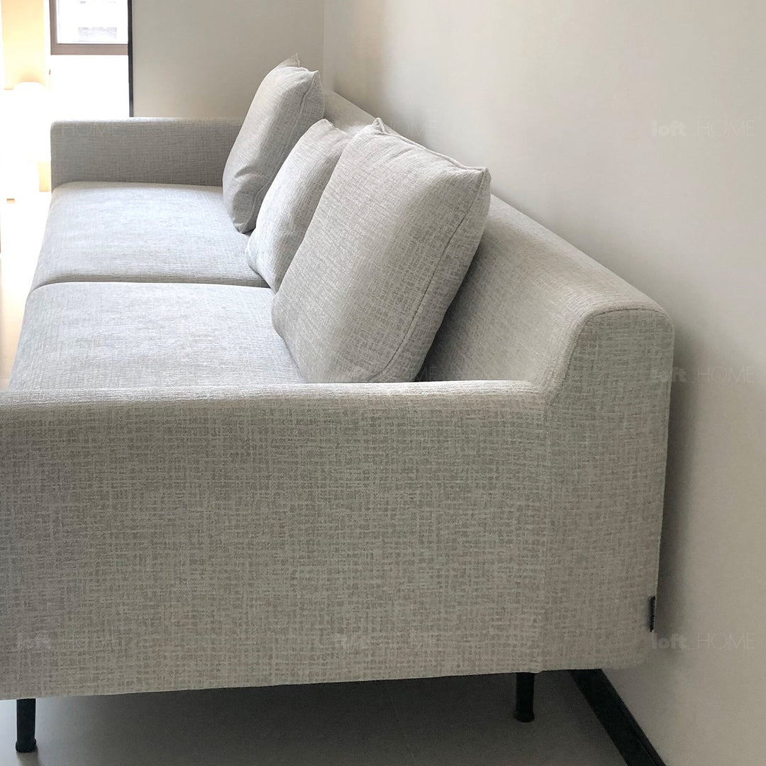 Minimalist fabric 2 seater sofa ann detail 5.