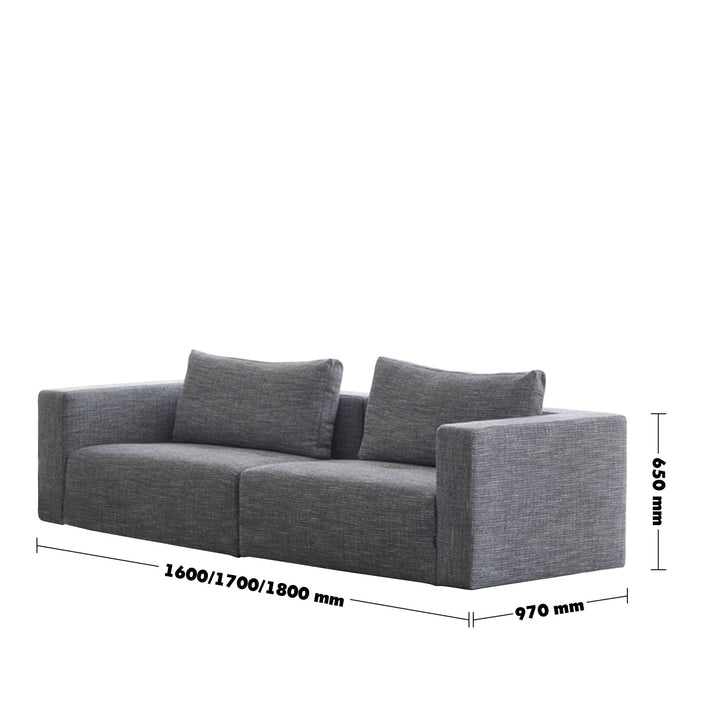 Minimalist fabric 2 seater sofa bri size charts.