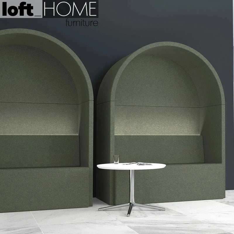 Bauhaus fabric 2 seater sofa roma in real life style.