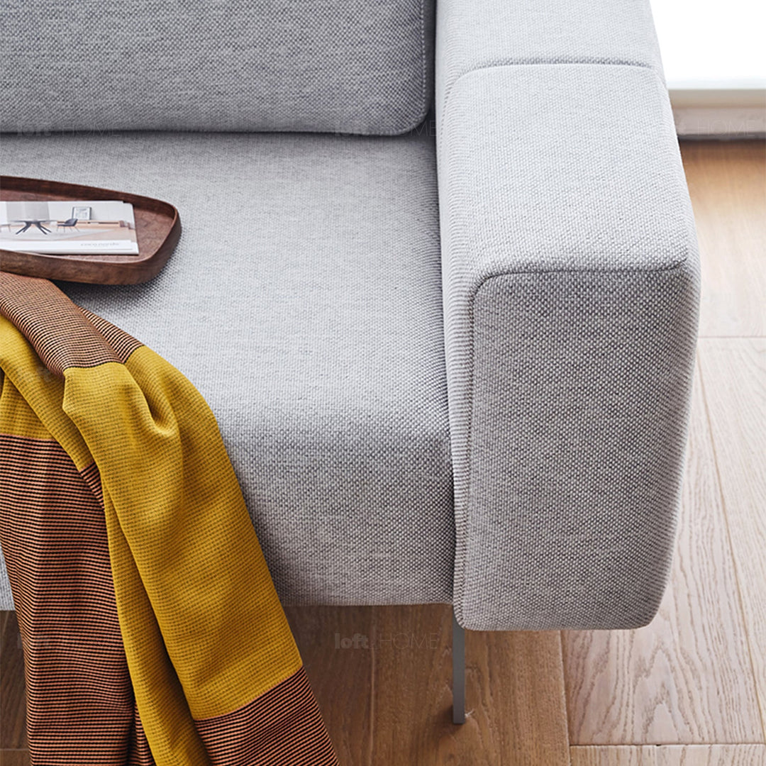 Minimalist fabric 3 seater sofa amalf conceptual design.