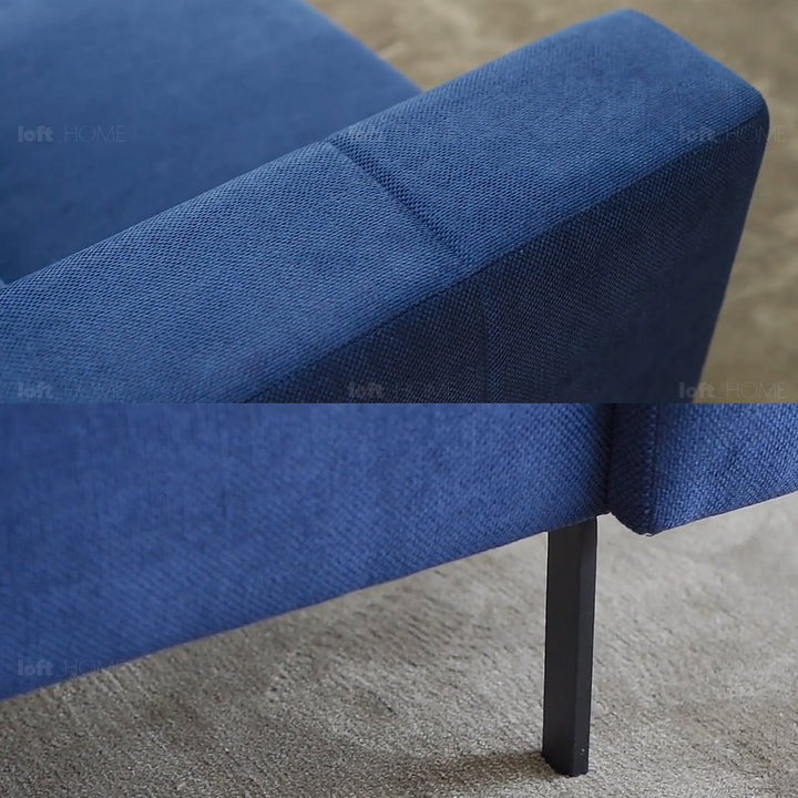 Minimalist fabric 3 seater sofa amalf detail 3.