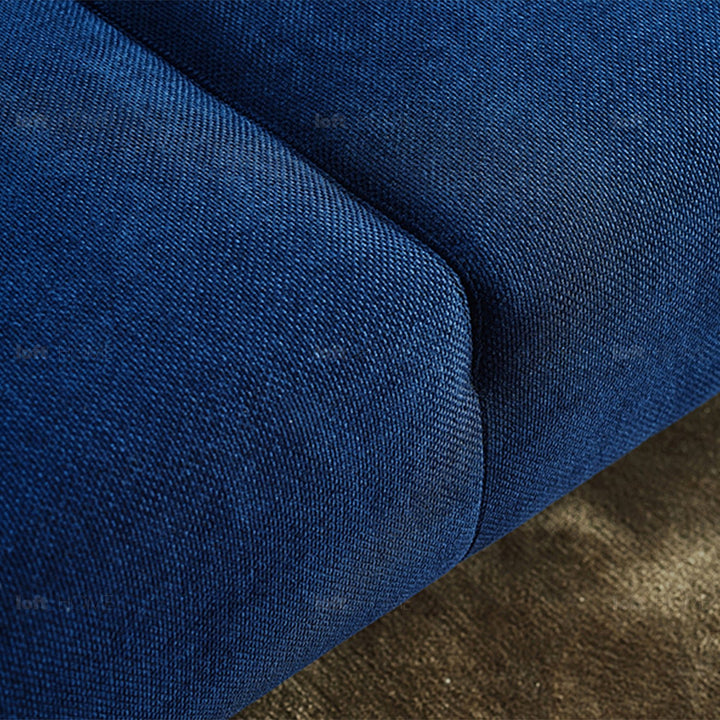 Minimalist fabric 3 seater sofa amalf detail 2.