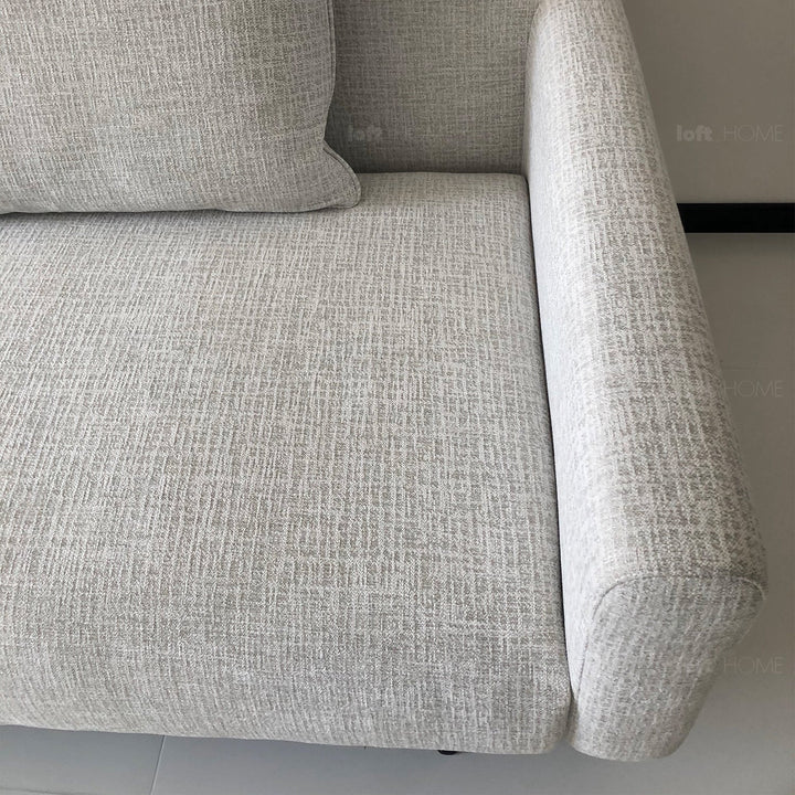 Minimalist fabric 3 seater sofa ann detail 4.